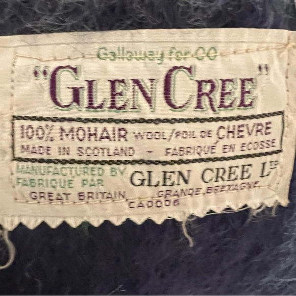 Vintage Mohair Blanket - Glen Cree Made in Scotland - Picture 7 of 8